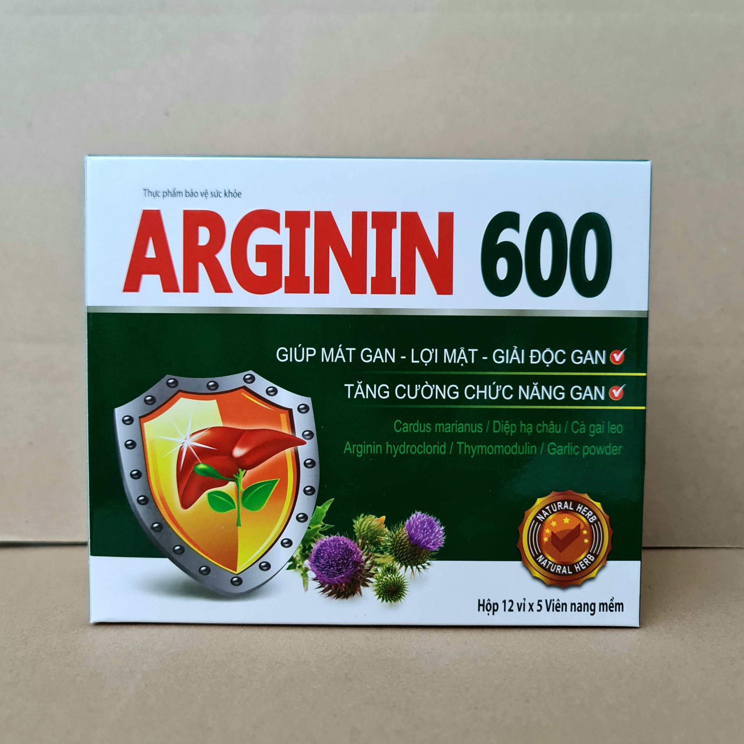 Arginin 600 strengthen liver function-box 60 tablets