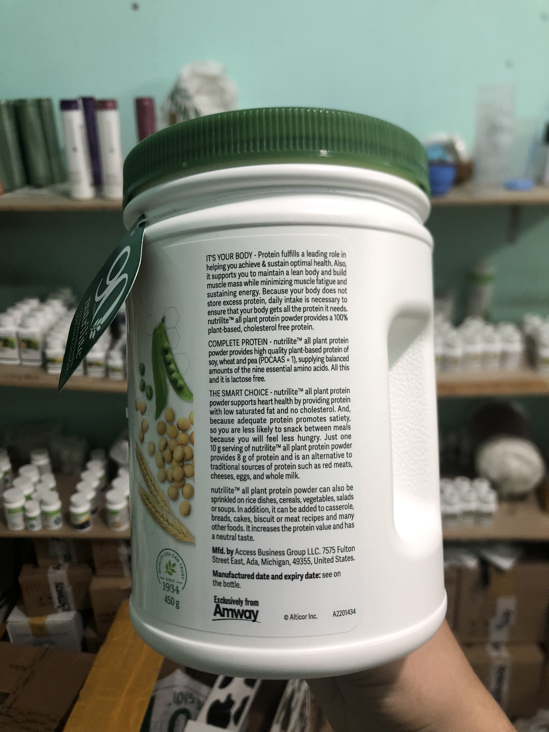 (667k) Bột Đạm Protein Thực Vật Away (450g) (Mẫu Mới)
