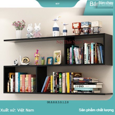 Kệ sách treo tường hình chữ Z xinh xắn! dài 80cm