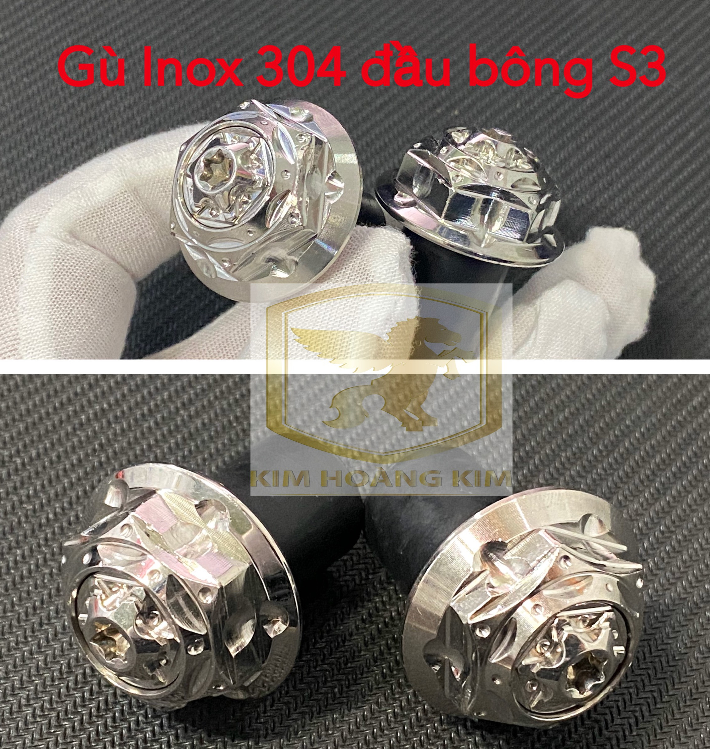 Gù tay lái INOX 304 mẫu S3 gắn Xe máy,moto,Pkl