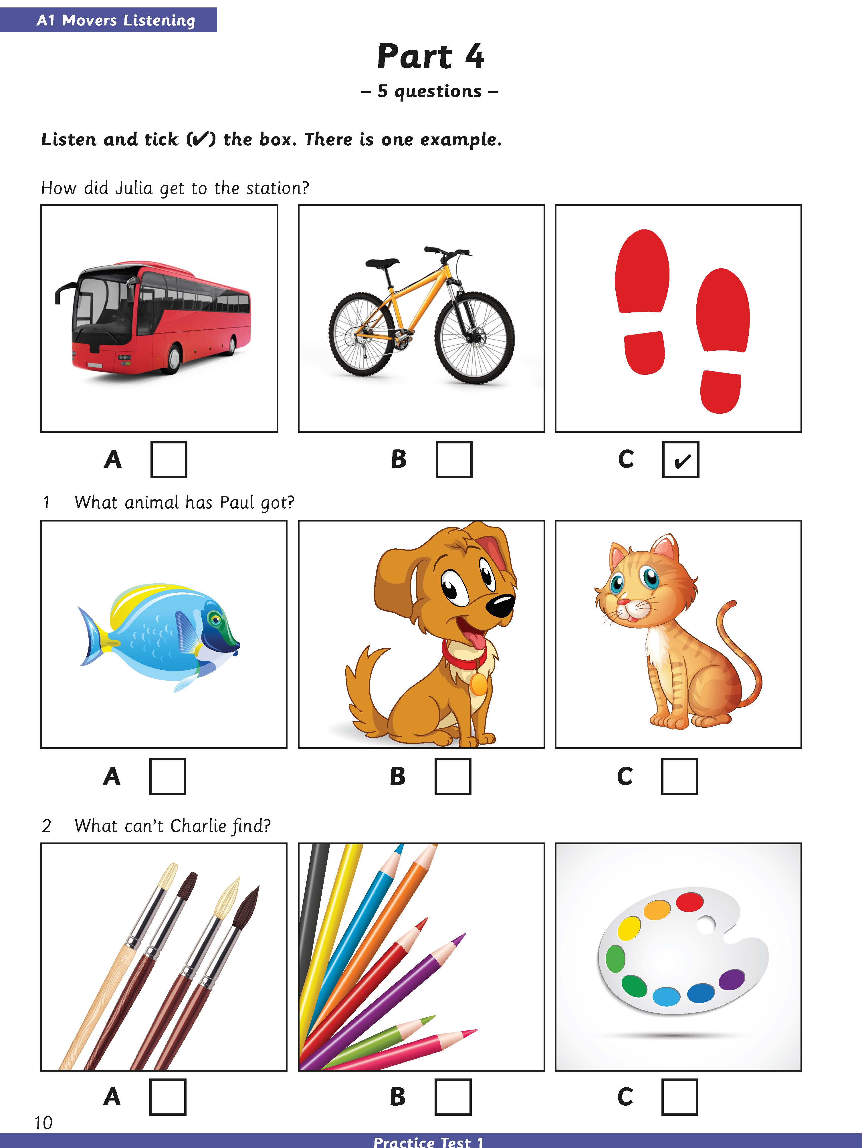 Sách - dtpbooks - A1 Movers - Practice Tests 1-5