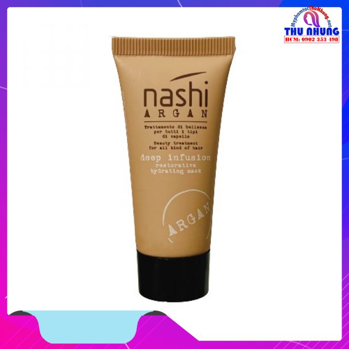 [+Tặng mũ trùm][HCM] [CHÍNH HÃNG] Dầu hấp ủ tóc Nashi Argan Deep Infusion phục hồi siêu mượt