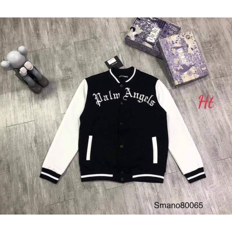 [FREESHIP] Áo bomber phối tay trắng Palm ang.el Ht