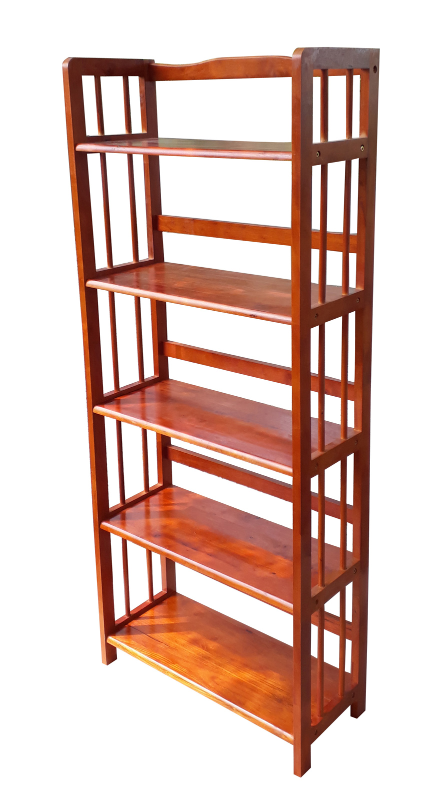 [HCM]Kệ sách 5 tầng rộng 60cm bằng gỗ (Cánh gián)