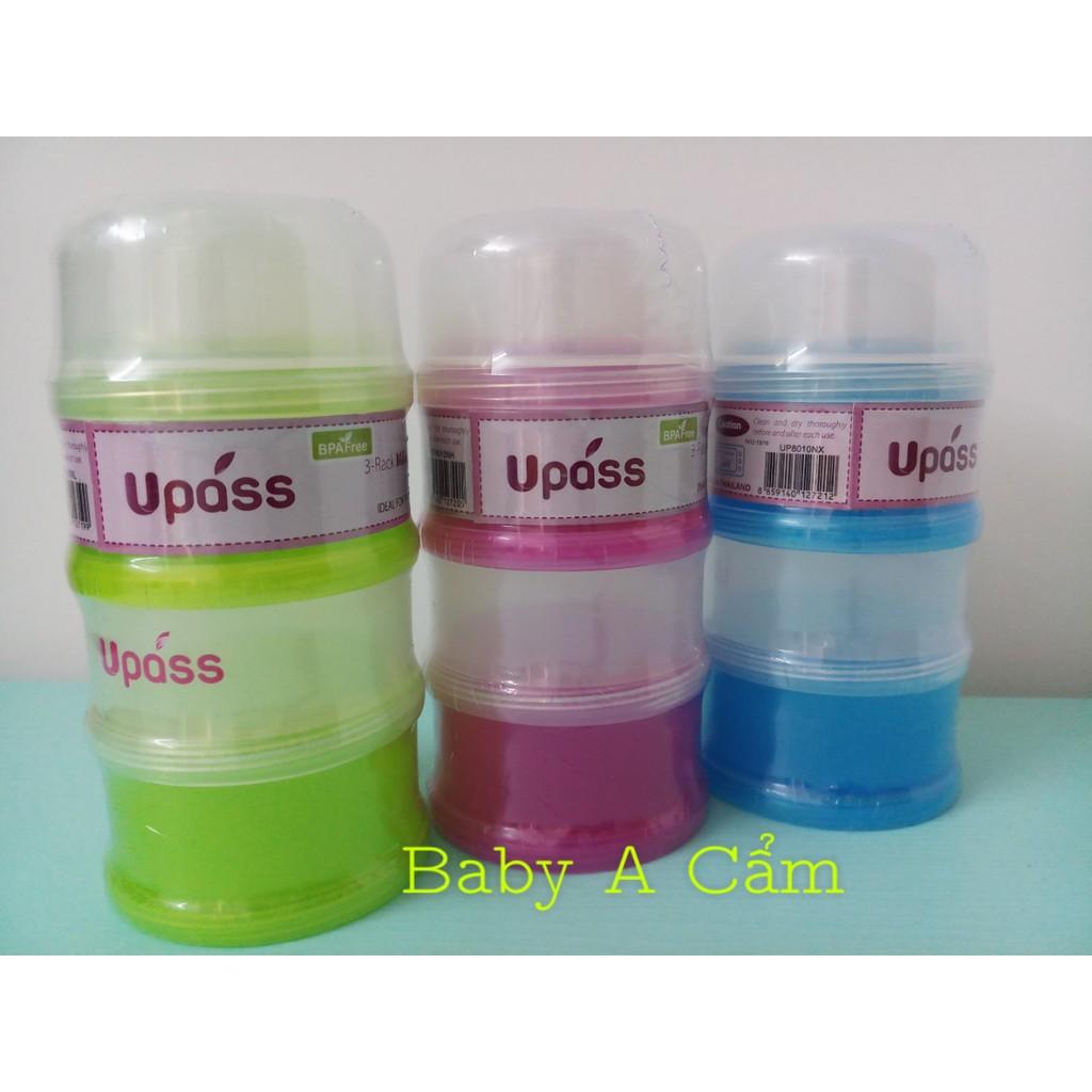 [HCM]Hộp chia sữa đựng sữa bột có vách ngăn Upass UP8015N