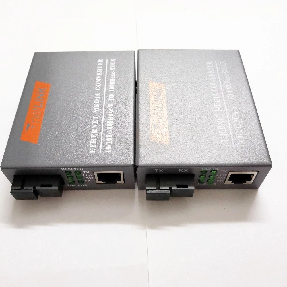 Cặp Converter quang NetLink HTB GS03  Đầu A & B  1000Mbps  - Nguồn Lớn (Tặng kèm dây 2 LAN 1m bấm sẳn)