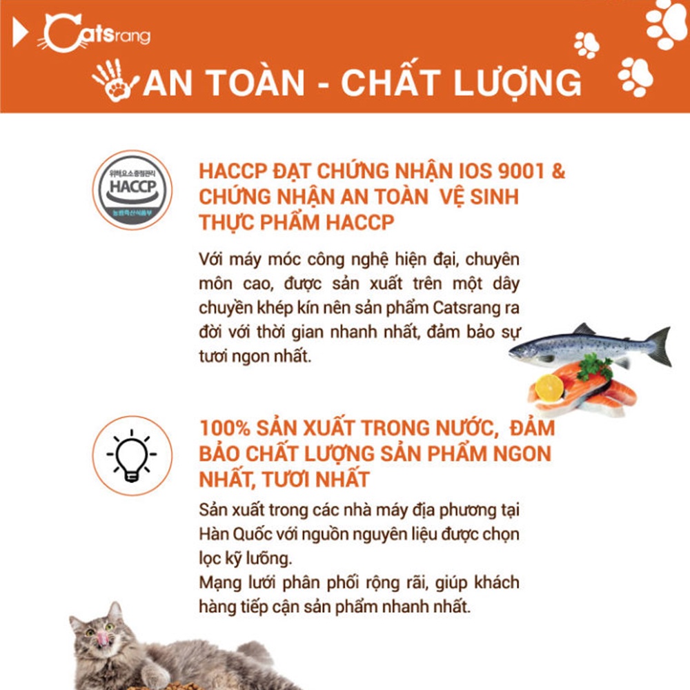 Thức Ăn Cho Mèo Mọi Lứa Tuổi Catsrang, Túi 2Kg [All Stages]