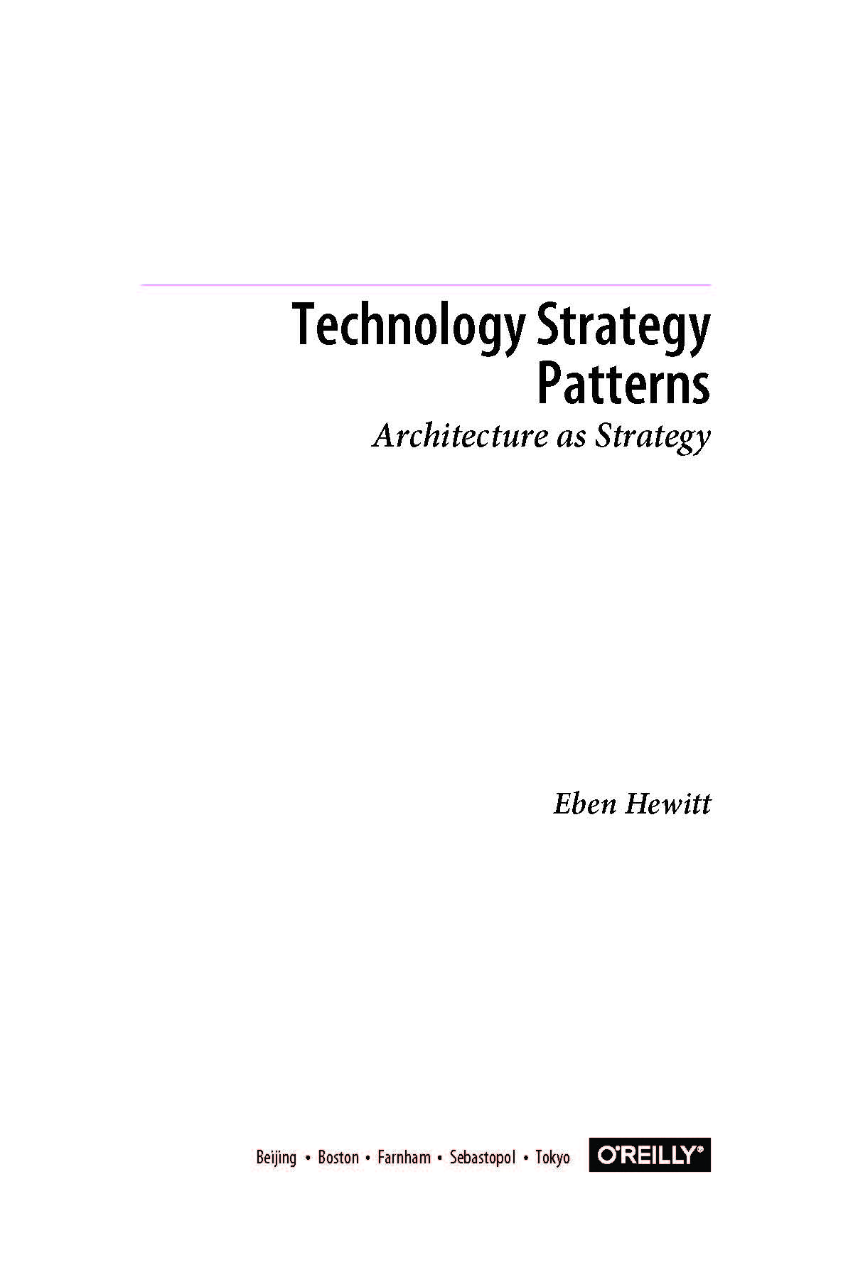 Technology Strategy Patterns