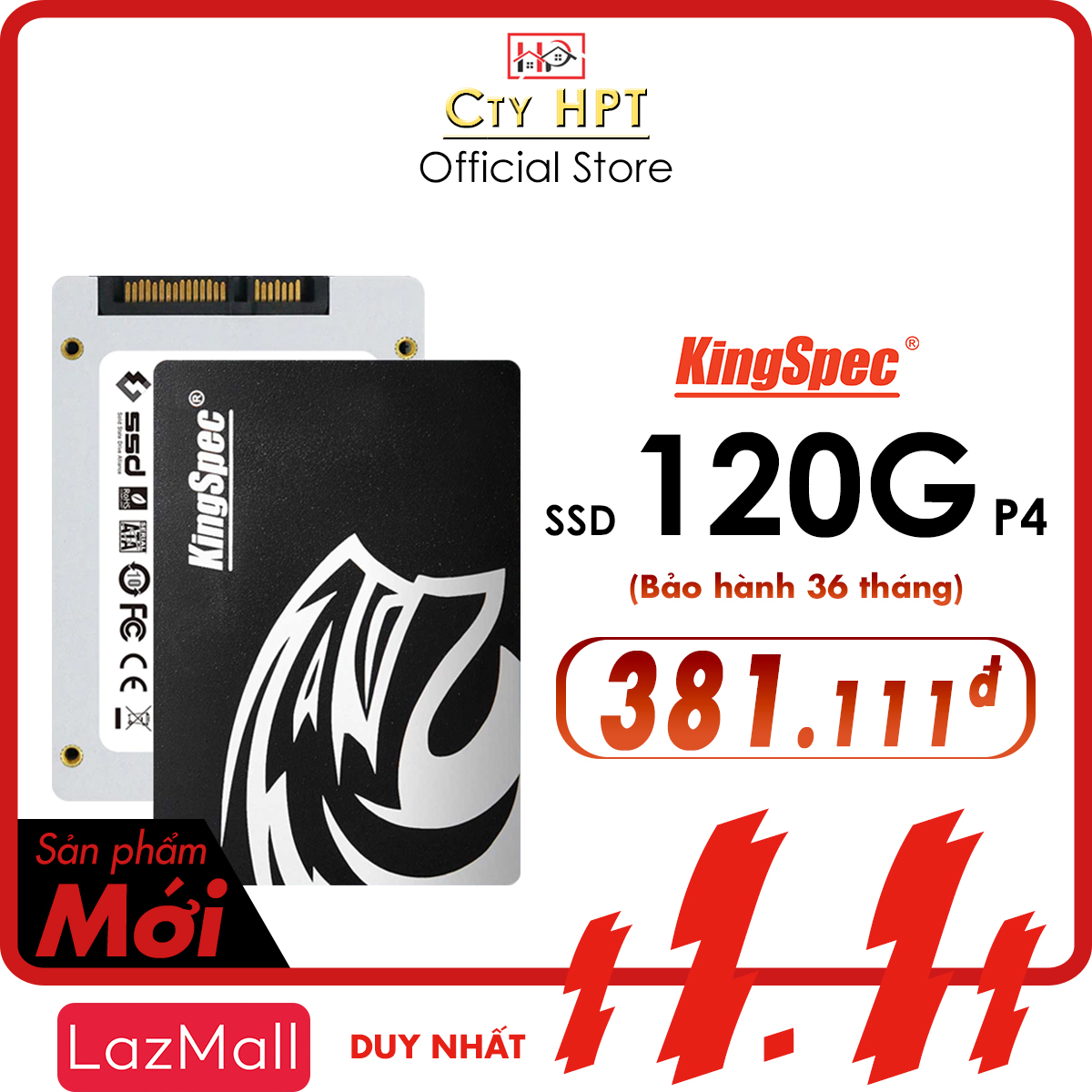 Ổ cứng SSD 120GB KingSpec / cho PC SATA 2.5 - MỚI [ Chính Hãng ]