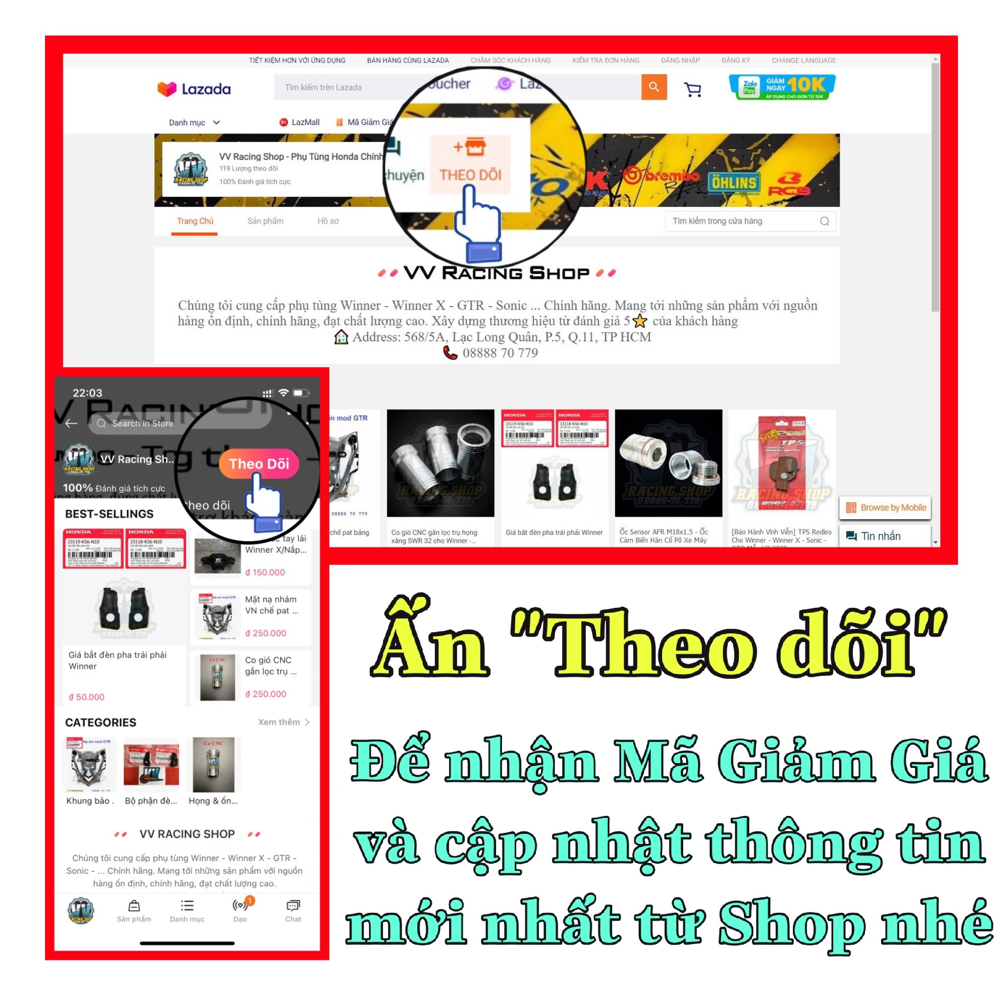 Carte Che Sên Winner - Winner X -GTR - Sonic (40510-K56-N10)