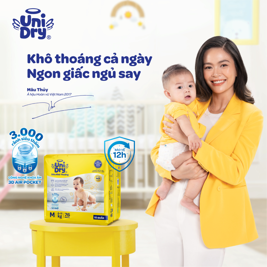 [HỎA TỐC 2H]Tã quần UniDry Siêu khô thoáng gói Jumbo mới size L52/XL44/XXL40