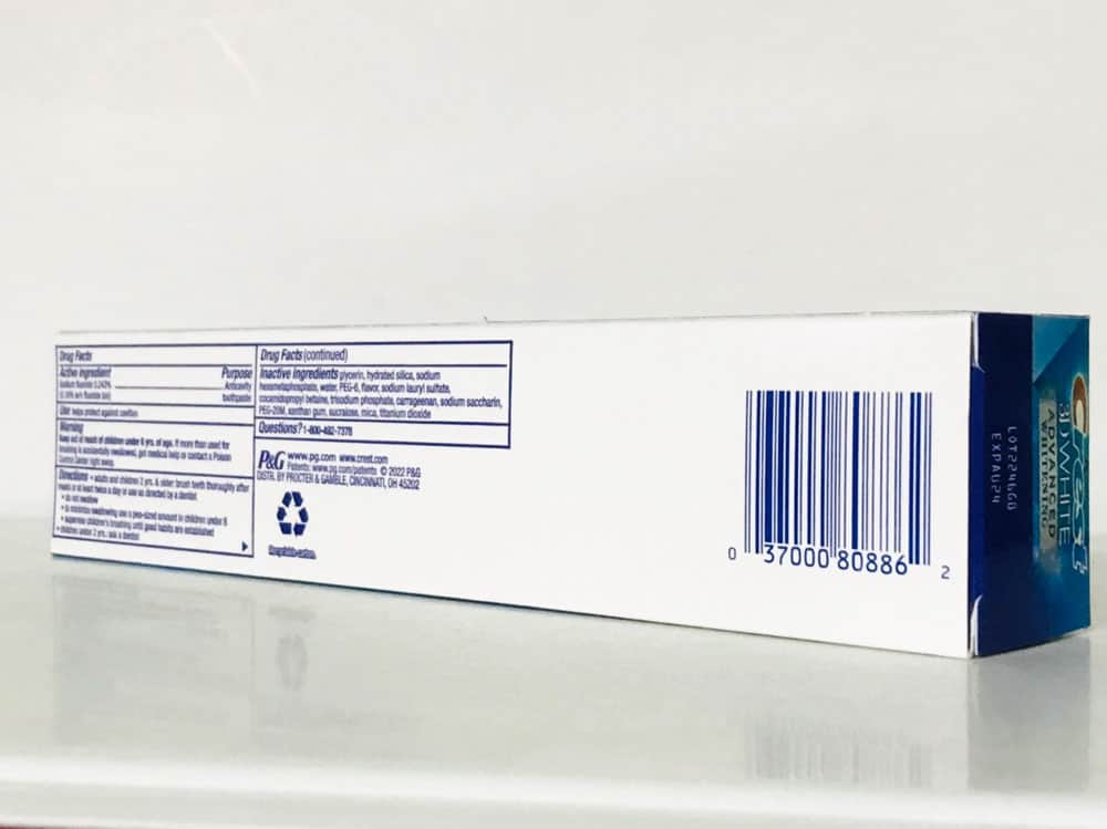 Kem đánh răng Crest 3D White Advanced Whitening 147g - [MỸ]