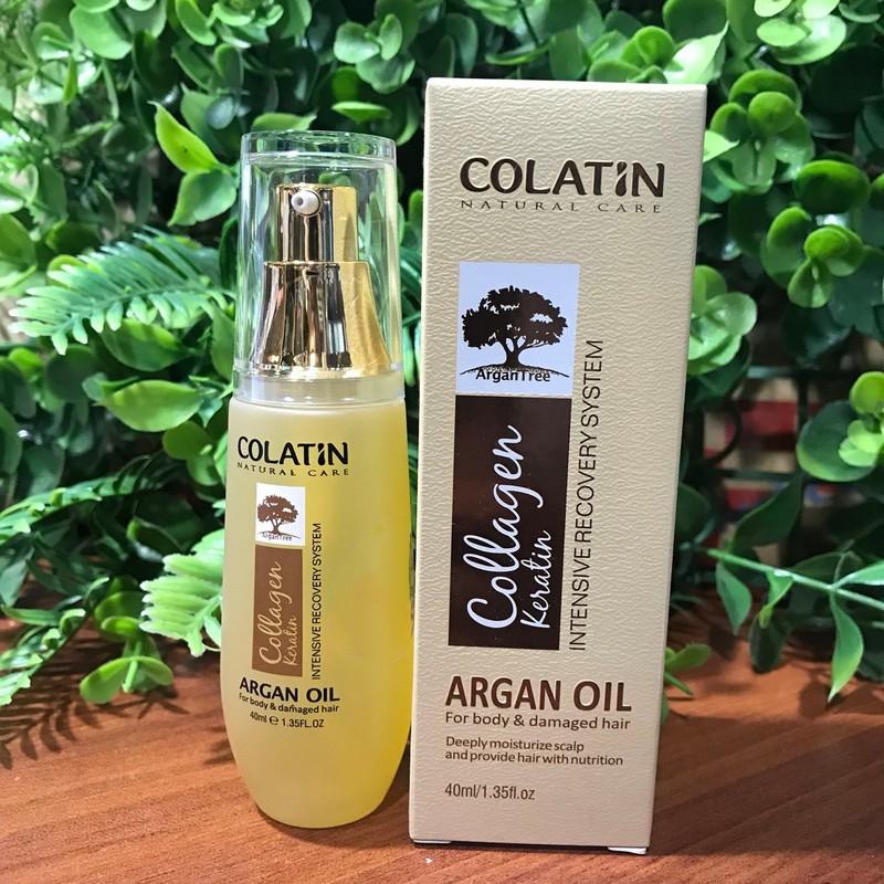 TINH DẦU DƯỠNG BÓNG TÓC COLATIN ARGANOIL SERUM 40ML