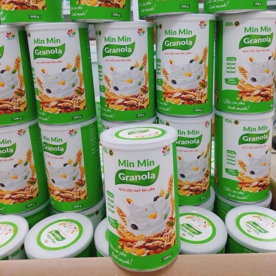 Ngũ cốc hạt ăn liền Granola Min Min 500GR