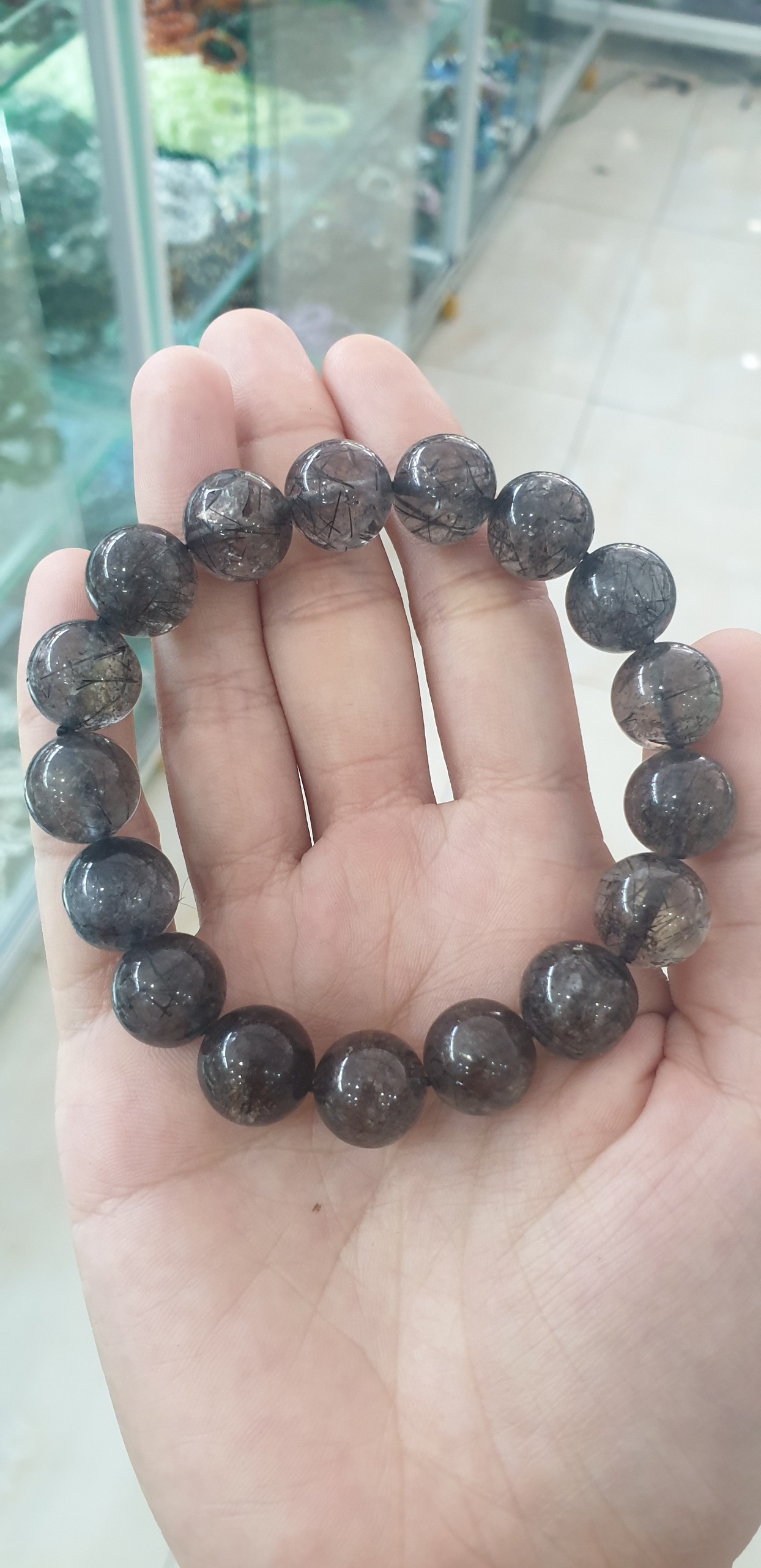 Vòng tay thạch anh tóc đen
