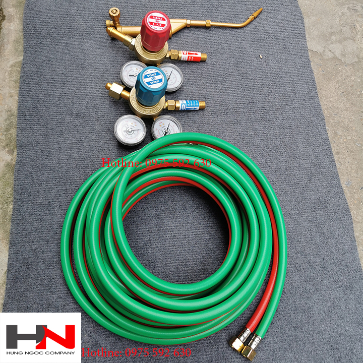 Combo 10m ống dẫn khí  nén đôi ép sẵn đầu