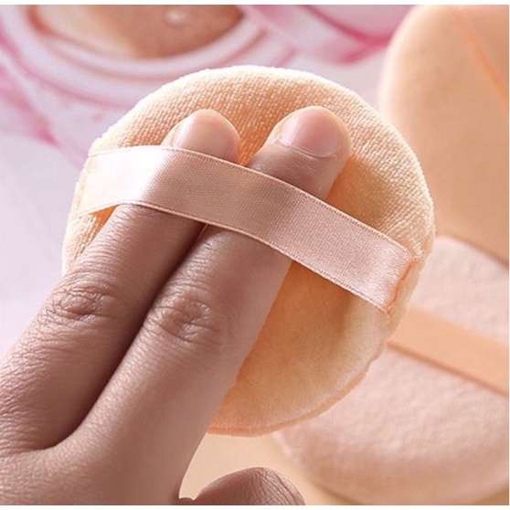 Bông Dặm Phấn Phủ , Phấn Nền , Bông Tán Phấn Tròn Dày Size 6cm