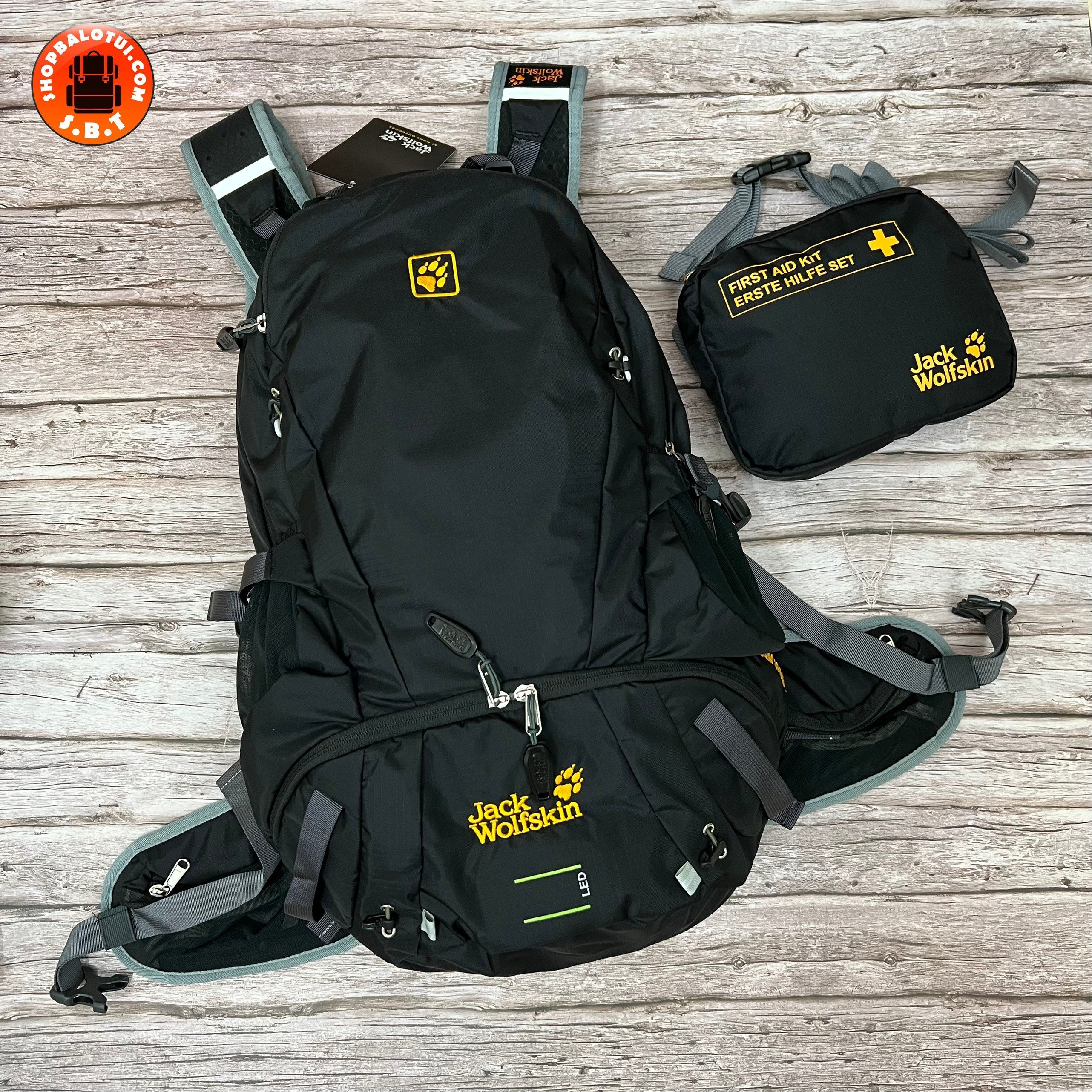 Balo du lịch nam nữ Jack Wolfskin Moab Jam 30L, Balo leo núi trekking đi phượt chống nước có ngăn đựng laptop