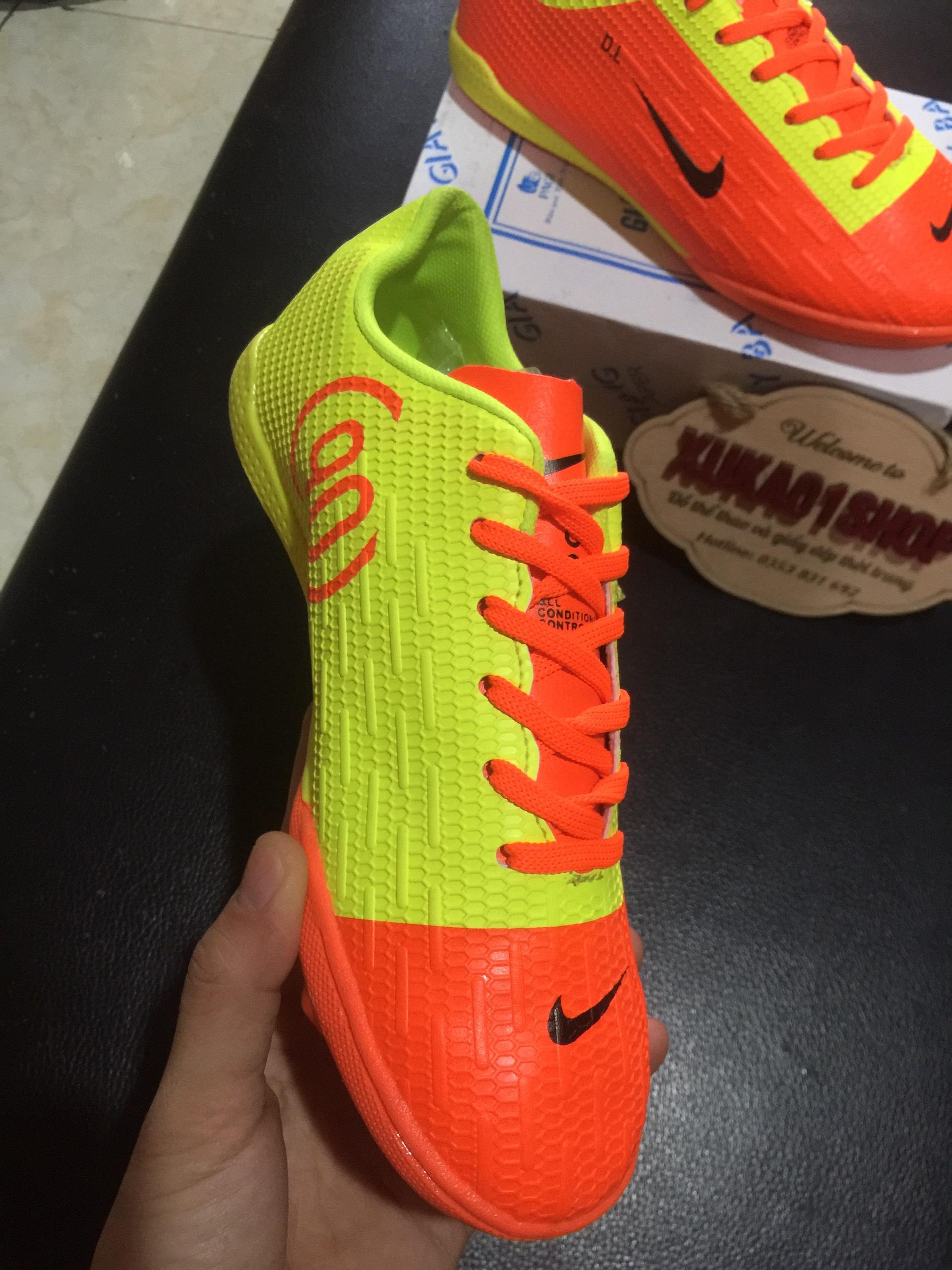 Giầy đá bóng TRẺ EM,DA XỊN size từ30-44 siêu bền