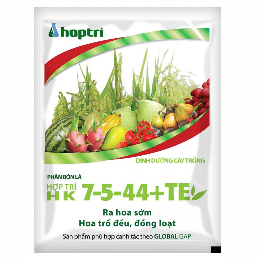 Phân Bón Lá Siêu Kali, Hợp Trí HK 7-5-44+TE (40gr)