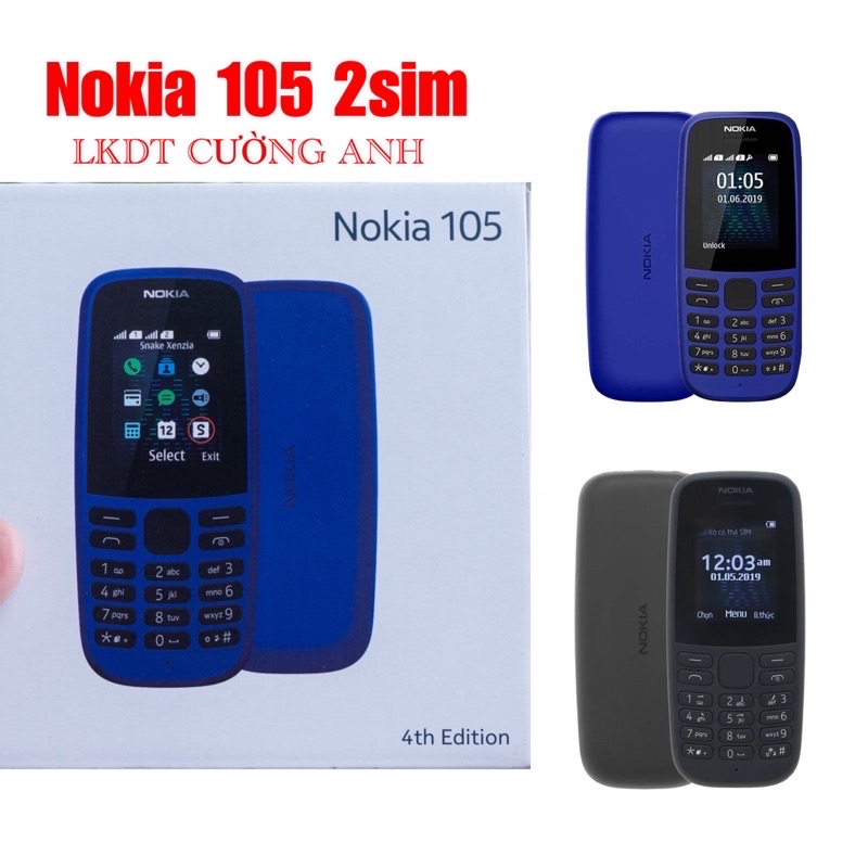 Điện thoại nokia 105 ta-1174 full box + phụ kiện. zin