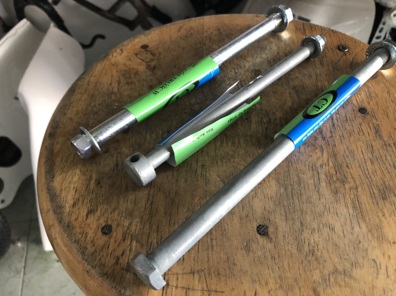 bộ 3 cây cốt : cốt đùm trước+sau+gấp dành cho honda 67 và các dòng tương tự