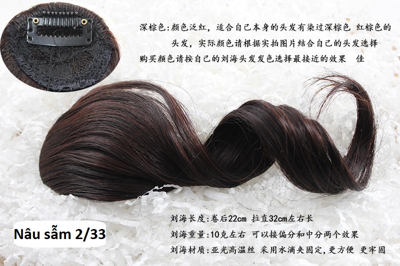 Tóc mái xoăn dài 2 bên M13, tóc giả nữ Sỉ 30k/1 cặp