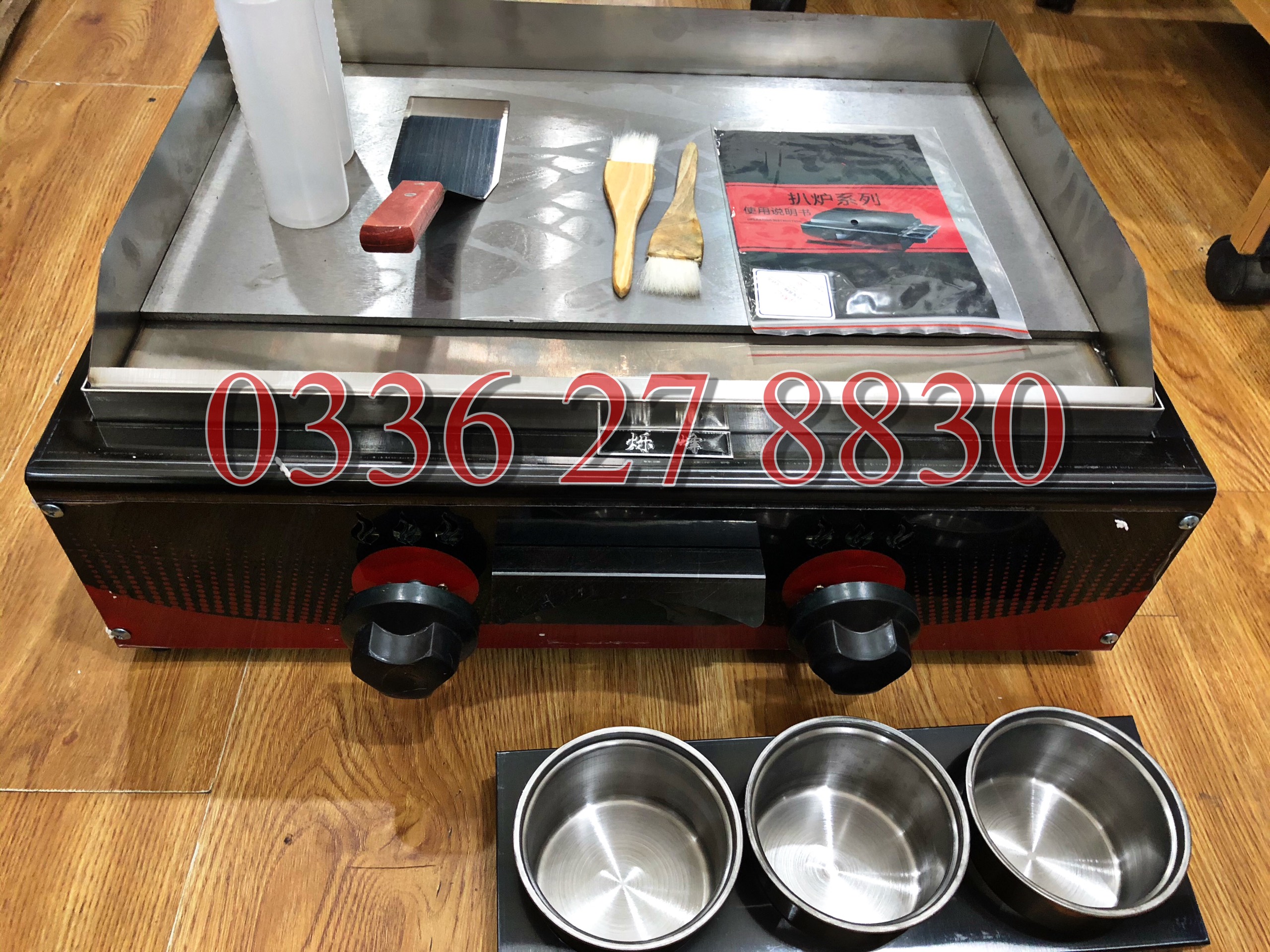 [Trả góp 0%]Bếp chiên phẳng Teppanyaki kiểu Nhật dùng gas-Kích thước 55cm-Giá rẻ-Bảo hành 1 năm