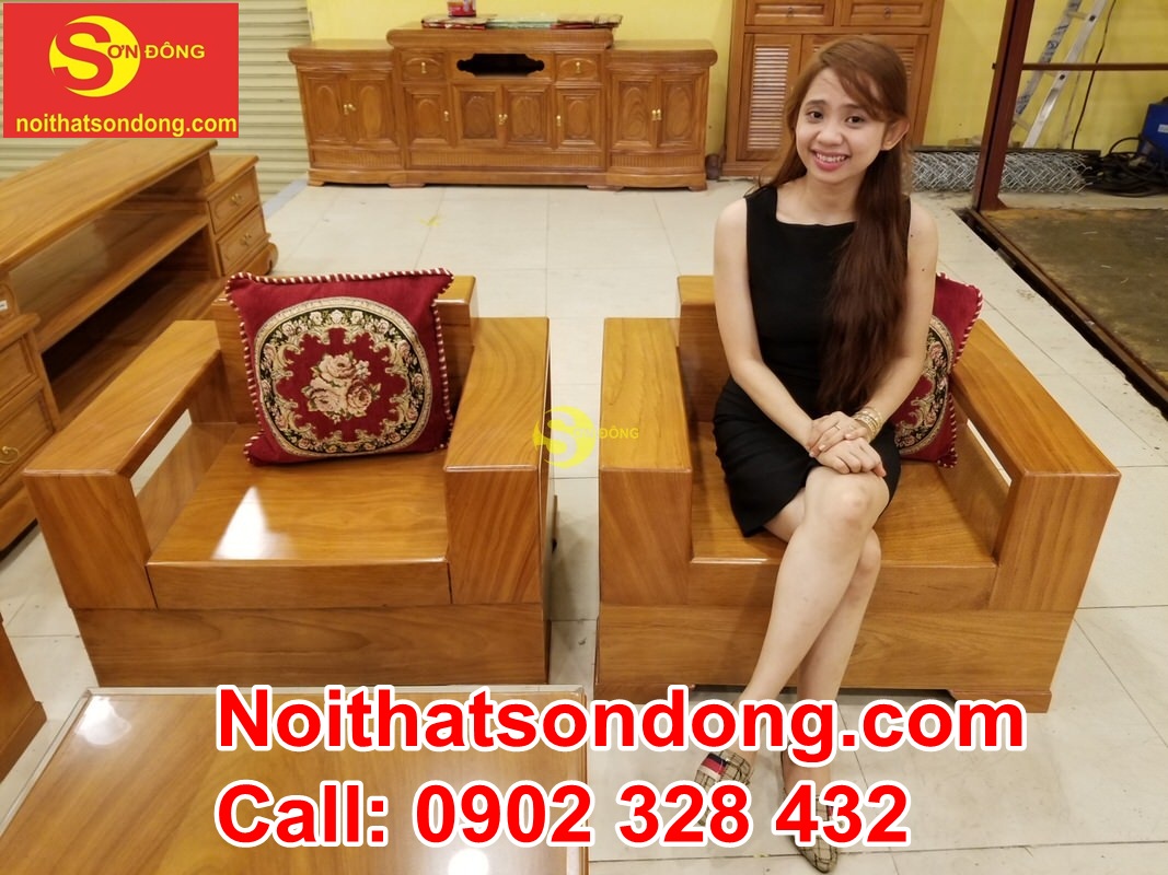 Bộ sofa kiểu Nhật gõ đỏ 6 món BBG431