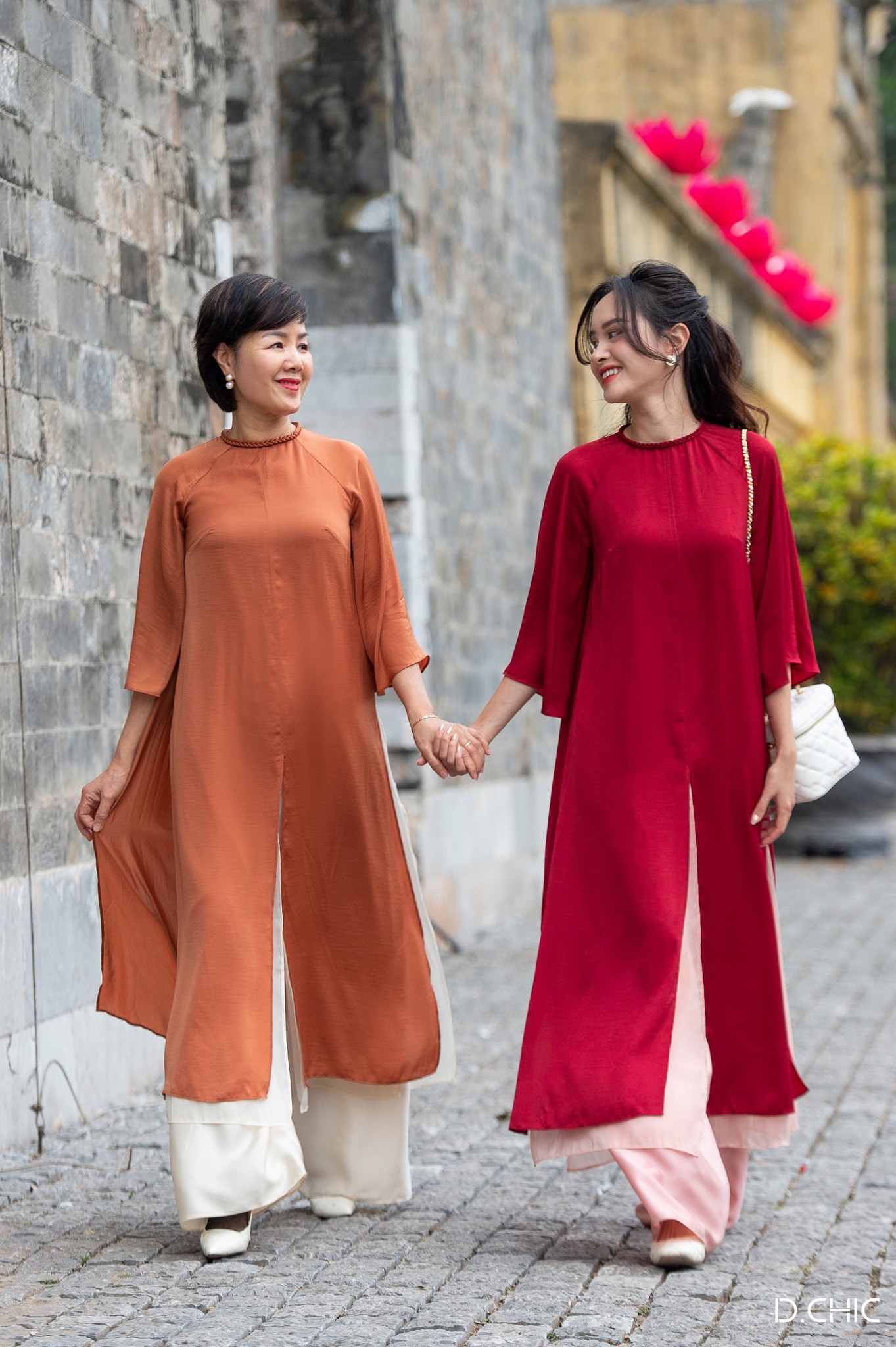 D.CHIC Áo dài Nhã Vi MS: 1832320 KHÔNG BAO GỒM QUẦN LỤA