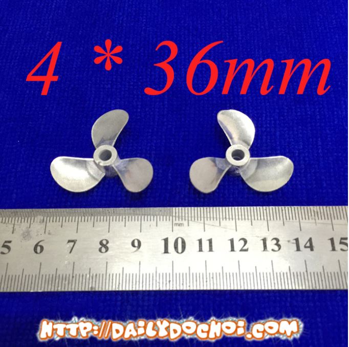 CV7KL1 CẶP CHÂN VỊT KIM LOẠI 3 LÁ 4 * 36MM