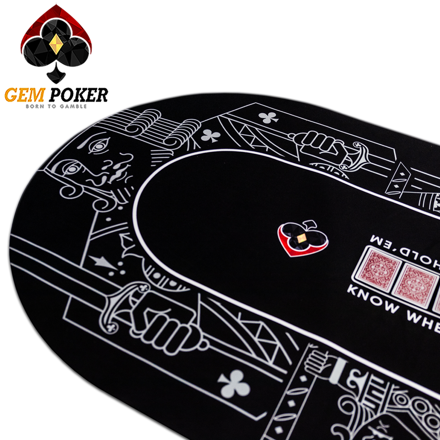 THẢM POKER TEXAS GEM ROYAL 180x90CM