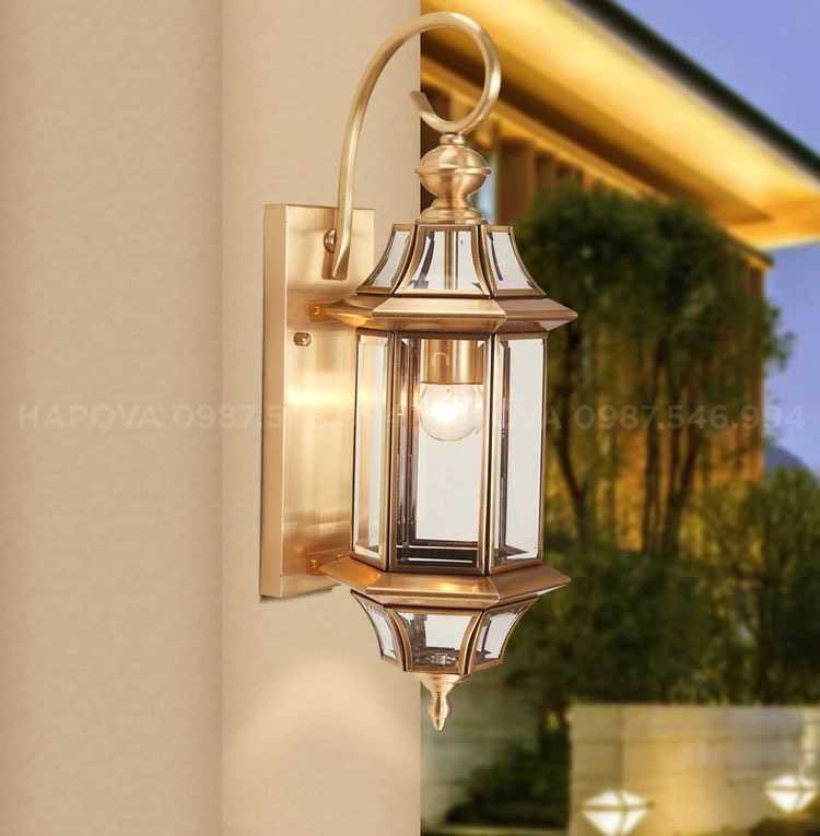 Đèn gắn tường, đèn tường cao cấp bằng ĐỒNG HAPOVA DGT 1001