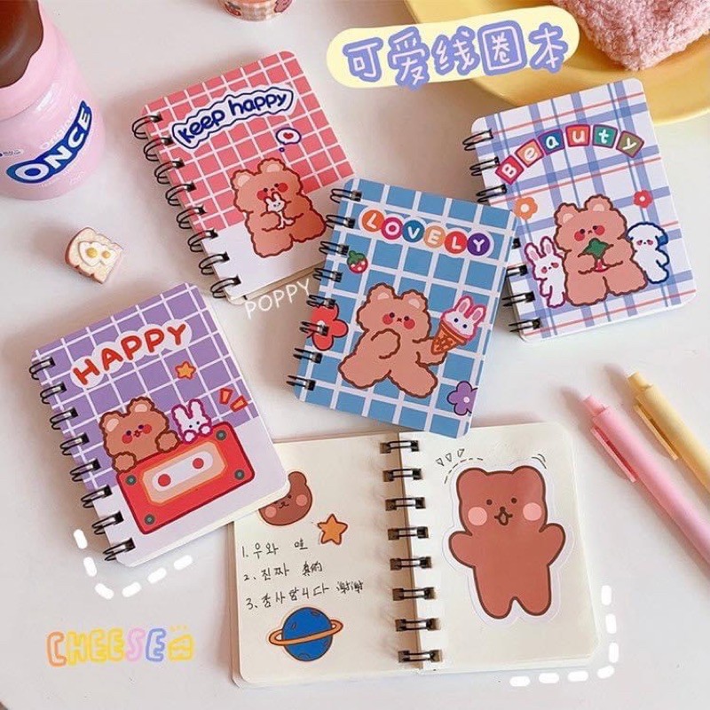 Sổ lò xo A7 hình cute