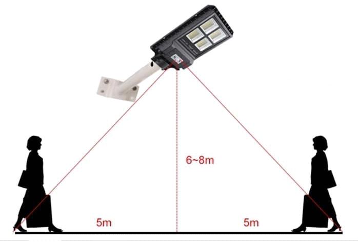 Đèn đường năng lượng mặt trời 60W