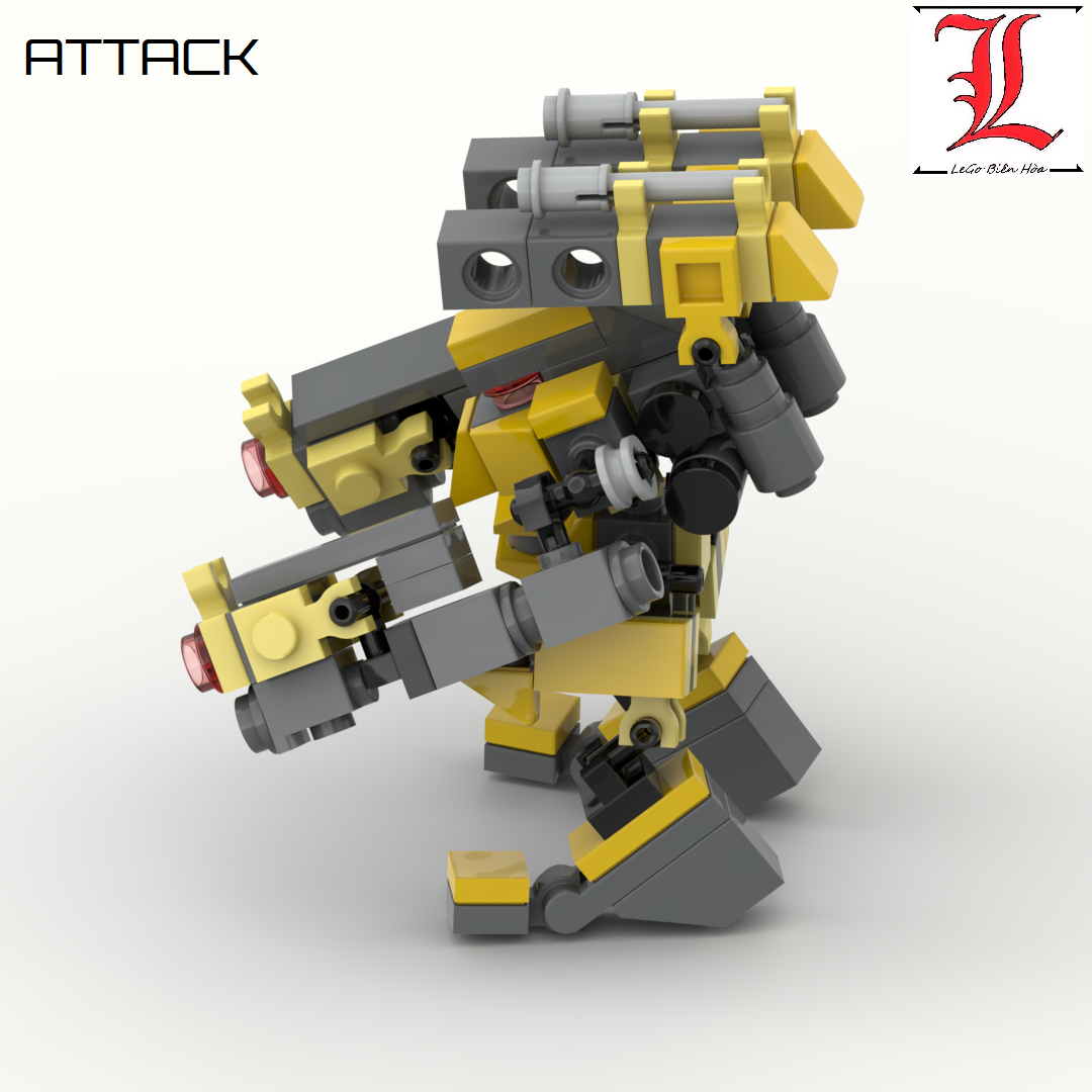 Le Go Đồ Chơi Lắp Ráp Robot Mech Moc Attack