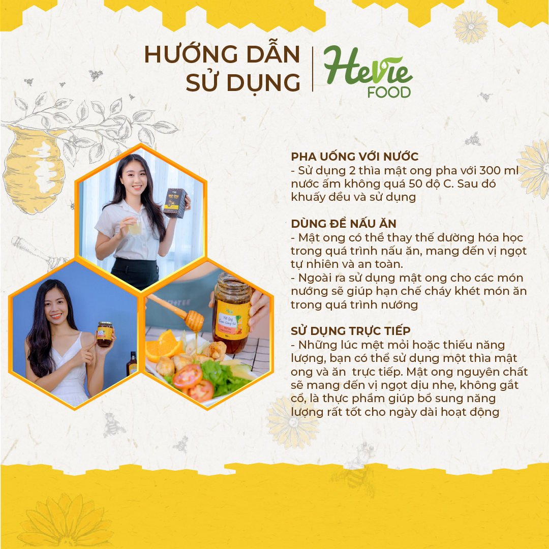 Mật ong Chanh Nghệ Curcumin Immuneboost HeVieFood.