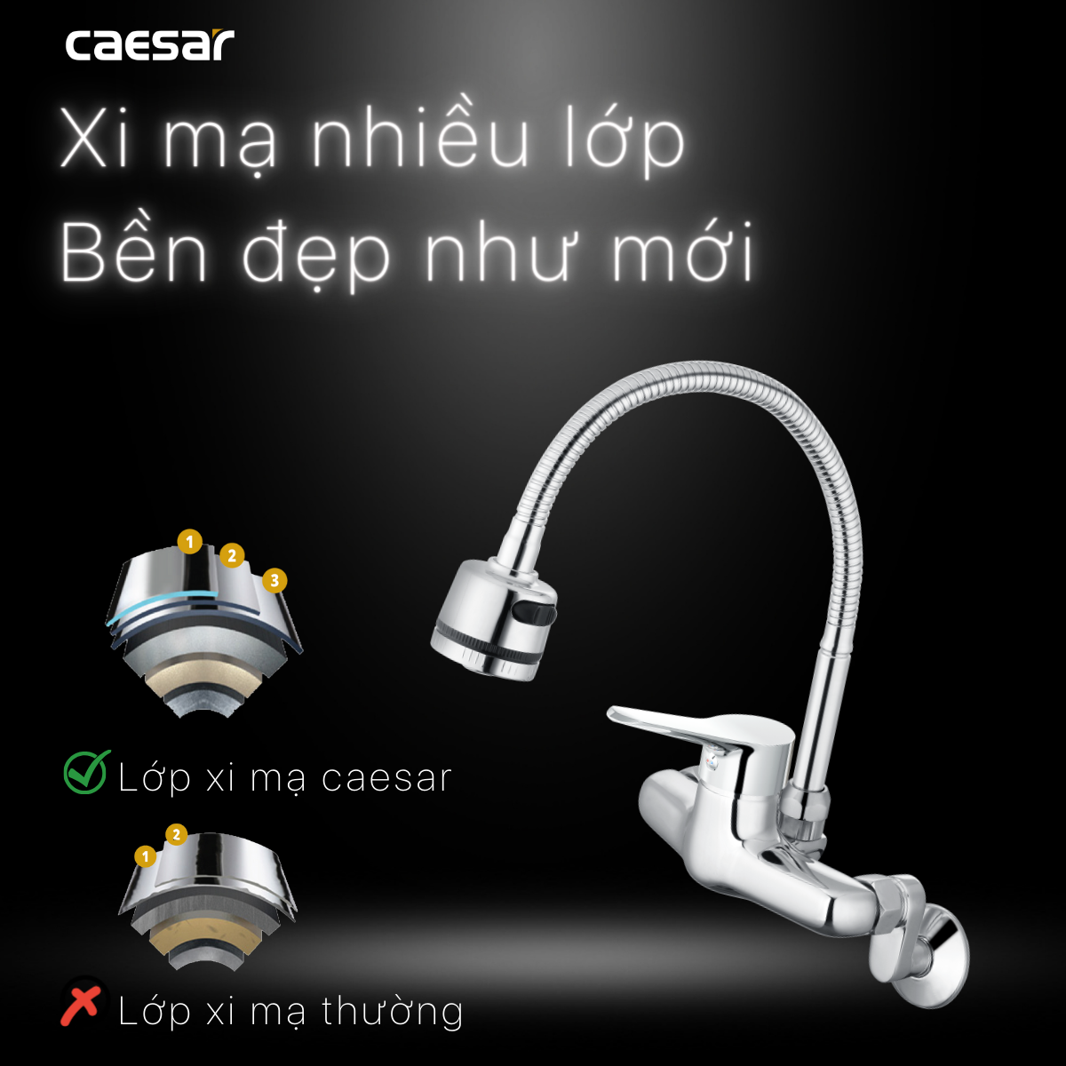 Vòi Bếp Nóng Lạnh - K526C