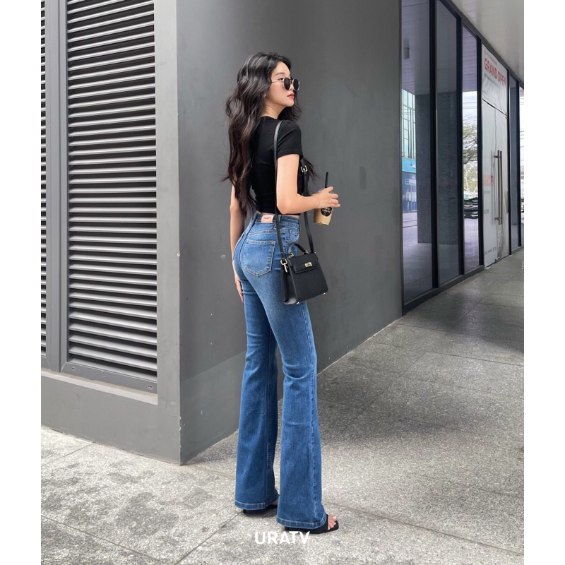 Quần jeans ống loe dáng dài V2 URATV