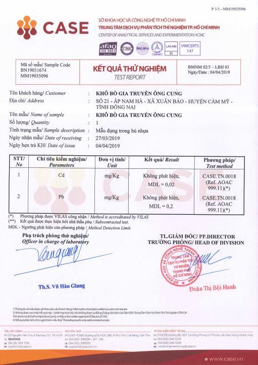 Hộp Khô Bò Ông Cung - Loại xé (1kg)