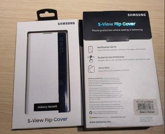 Bao da Clear View Samsung Note10 (5G) - Chính hãng Samsung - New 100%