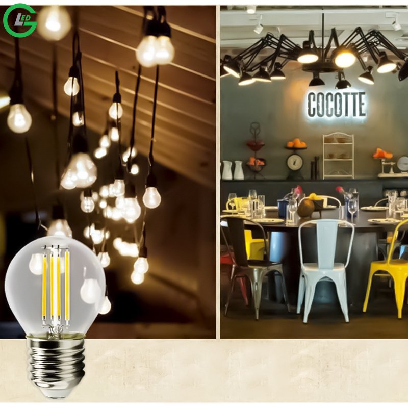 Bóng Đèn LED Edison G45 4W, Sử Dụng Đui E27 (Trắng 6000K / Vàng 3000K)