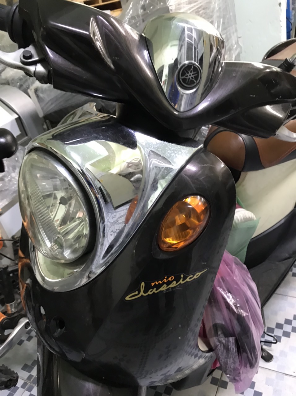 [HCM]Móc treo đồ xe Yamaha Mio Classico - inox