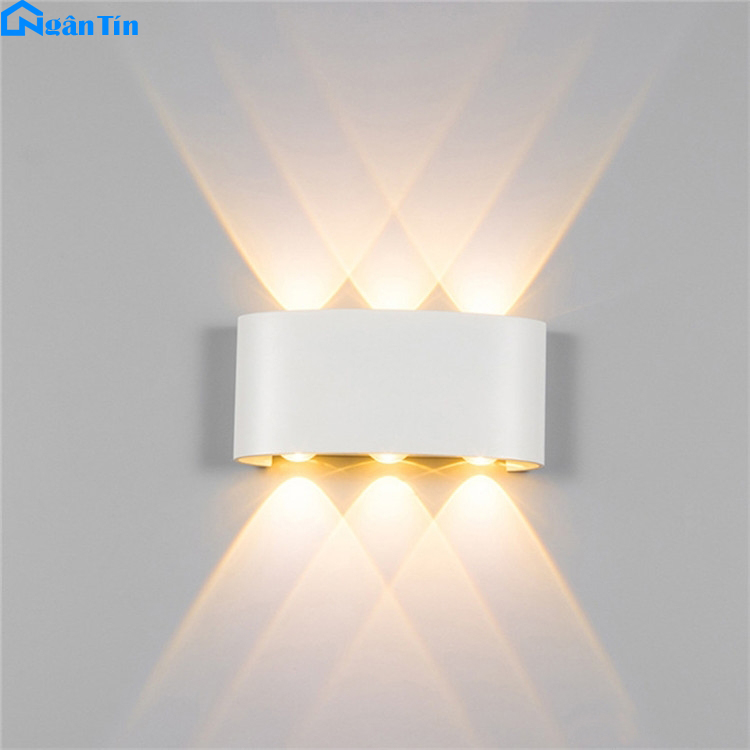 Đèn Led hắt tường treo tường gắn tường trong nhà ngoài trời 2 bóng 4 bóng 6 bóng 8 bóng 220V VNT624 Ngân Tin
