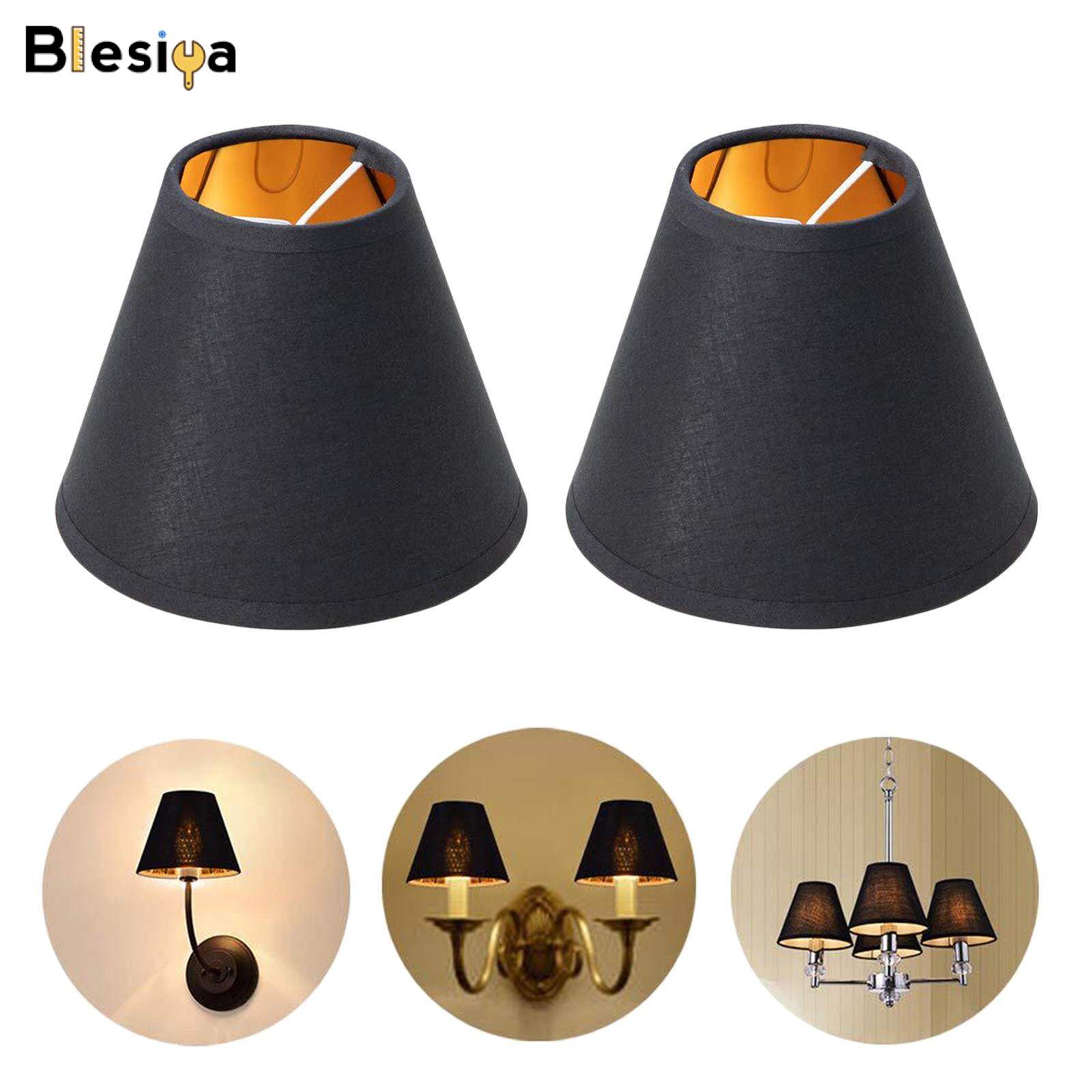 Blesiya 2x Đèn Phong Cách Đồng Quê Kẹp Che Bụi Đèn Treo Vải