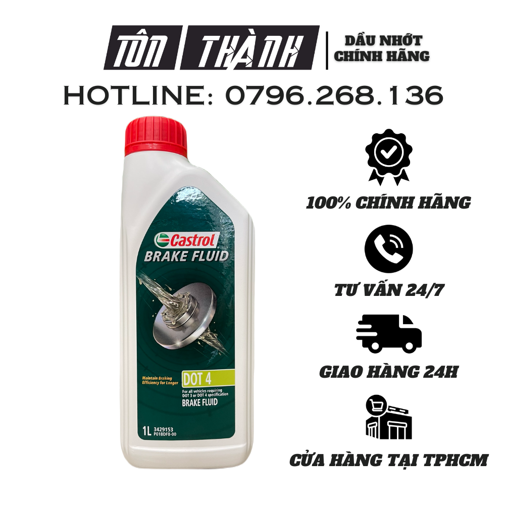 Dầu phanh - dầu thắng xe ô tô Castrol Brake Fluid DOT4