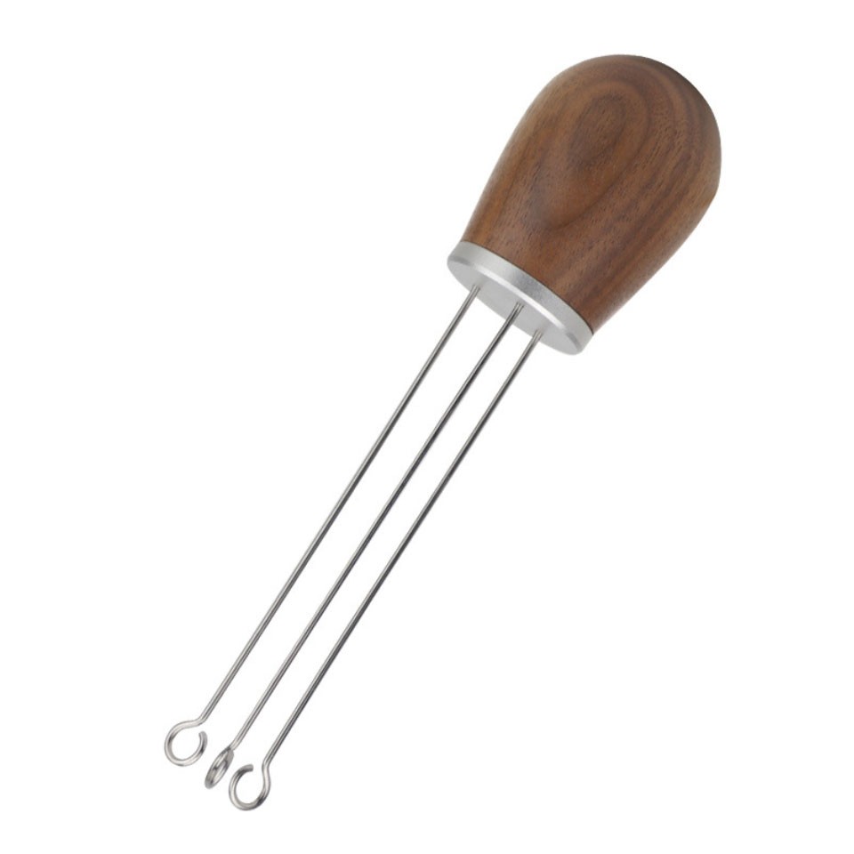 Dụng cụ đánh tơi bột cà phê Espresso cán gỗ | WDT Tool Coffee Distribution Tool Needle