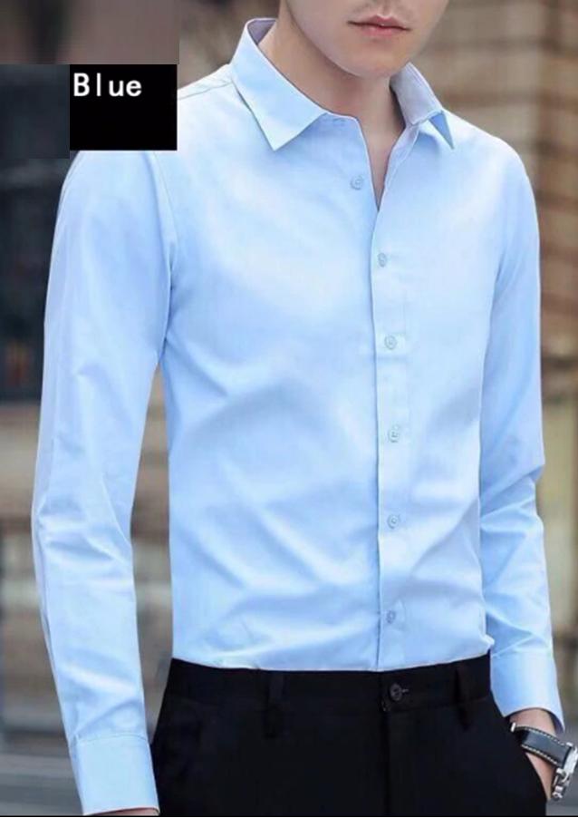 [HCM]Áo sơ mi dài tay màu xanh navy