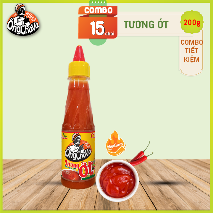 Combo 15 Chai Tương Ớt Ông Chà Và 200gr (Chili Sauce)