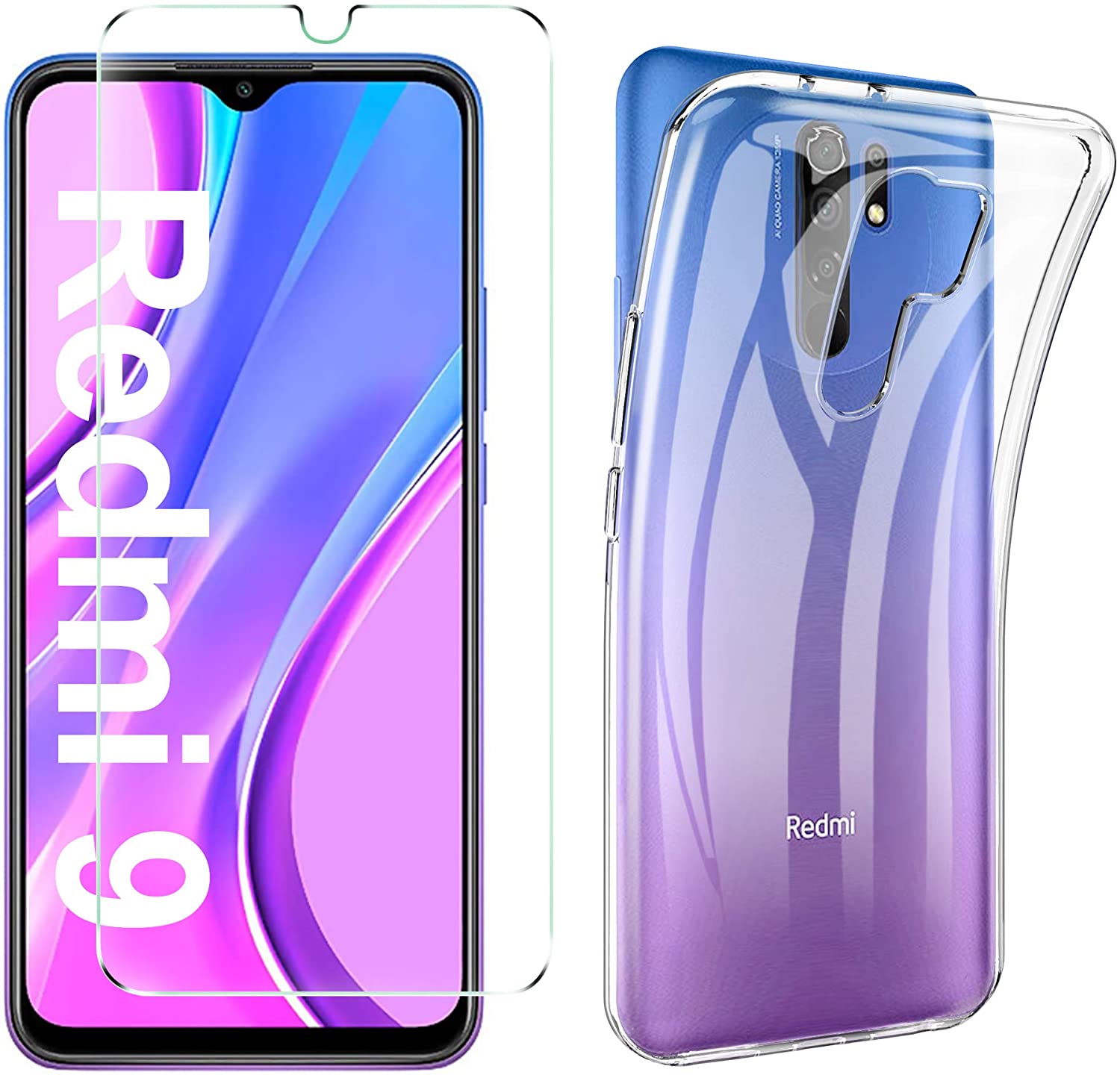 Ốp lưng , Kính cường lực điện thoại Xiaomi Redmi 9, chống sốc, bảo vệ máy , màn hình điện thoại
